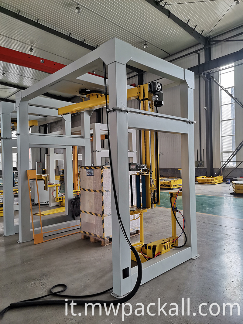 Wrapper di pallet rotanti completamente automatico intelligente per pallet